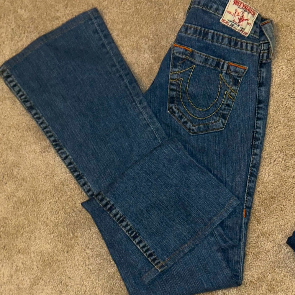 True Religion "Tony" Flared Wide Leg Jeans Size: 29